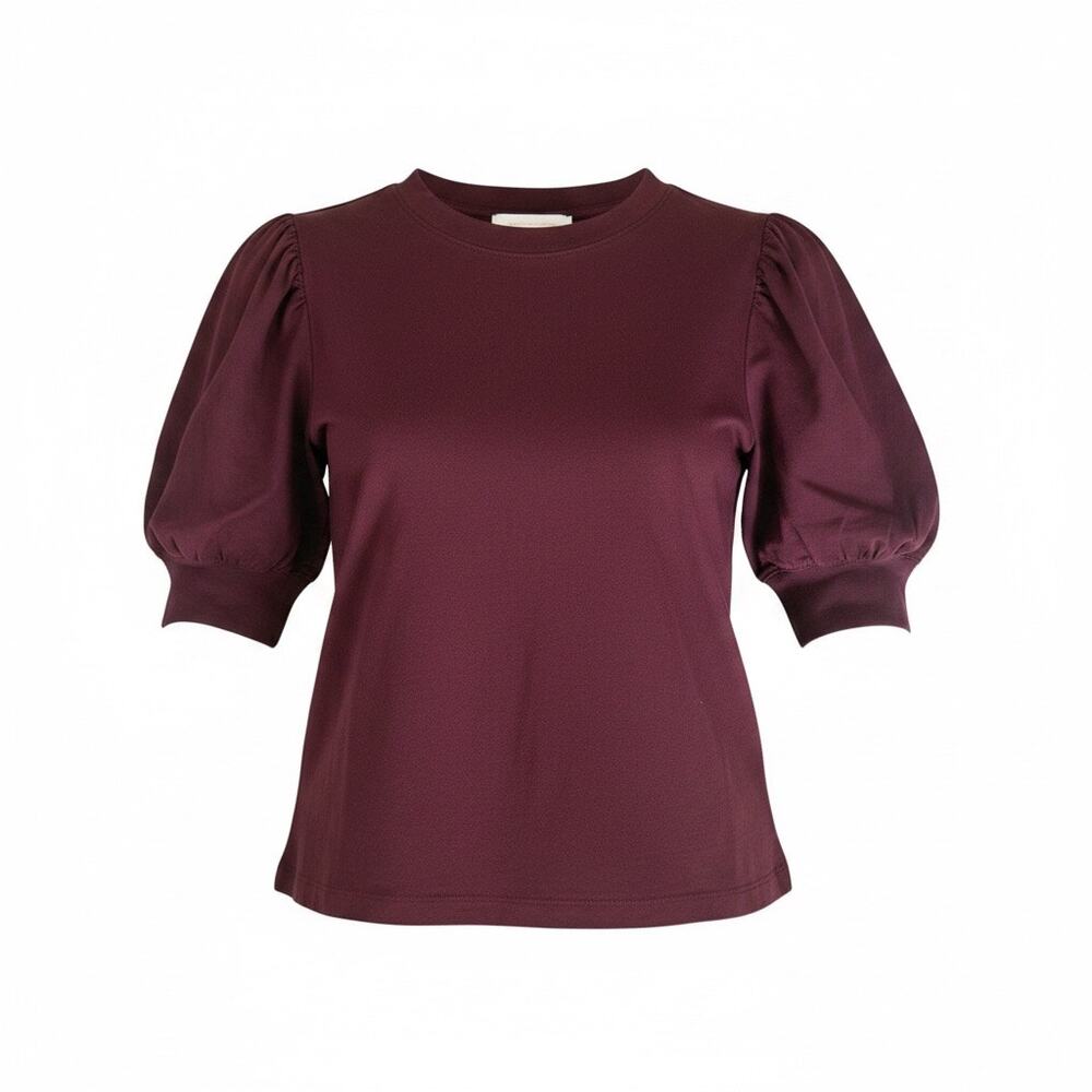 FRAME Maroon Puff Sleeve top - Medium